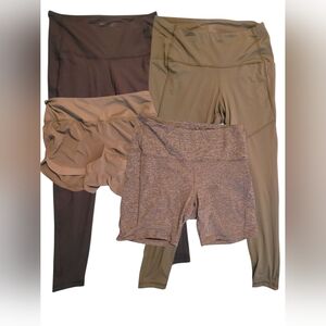 2 Pairs of Thinx Leggings, Bike Shorts, And Training Shorts, Size X